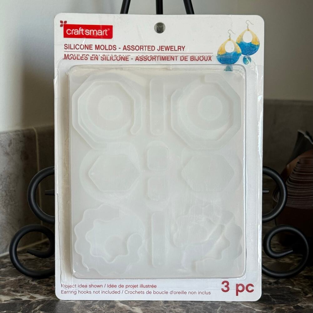 NWOT | Craft Smart | Assorted Jewelry Silicone Molds - 3pc